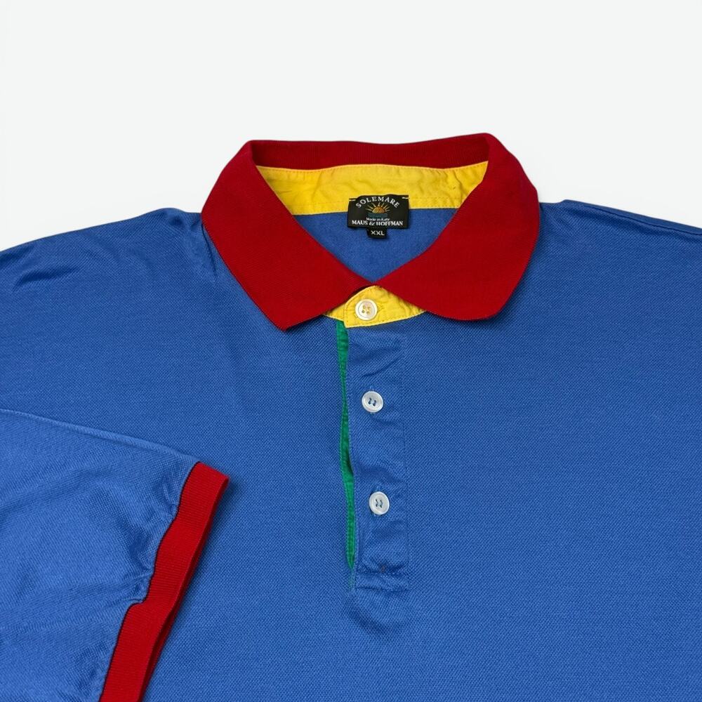 Solemare Maus & Hoffman Contrast Polo Shirt Mens XXL Made in Italy